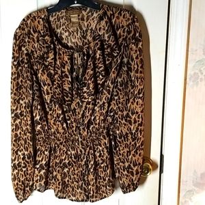 Miss Tina animal print top